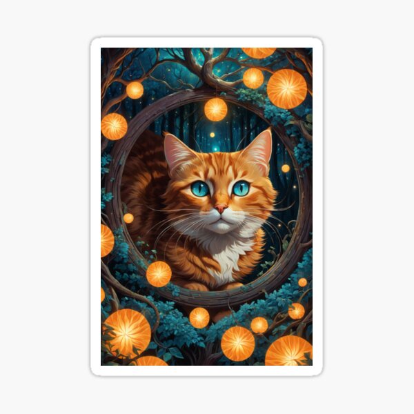 Whiskers of Resilience -Cute furry friends Sticker