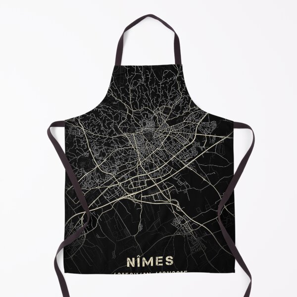 Item preview, Map of Nîmes Black and white designed and sold by Jerhus.