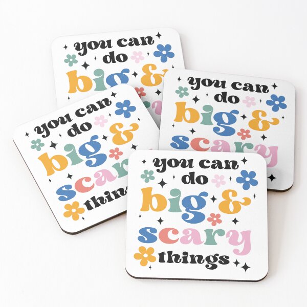 Item preview, You Can Do Big and Scary Things Waterproof Sticker Inspiring Stickers Gifts for Her Cute Gifts Motivational Gift Inspiration Sticker designed and sold by SouQ-Art.