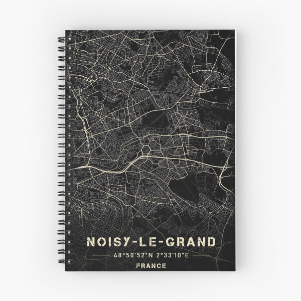 Item preview, Map of Noisy-le-Grand Black and white designed and sold by Jerhus.