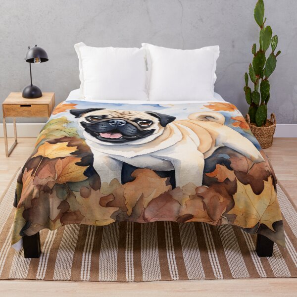 Item preview, Passion Painting: Pug’s Autumn Adventure designed and sold by ArtsyInventor.
