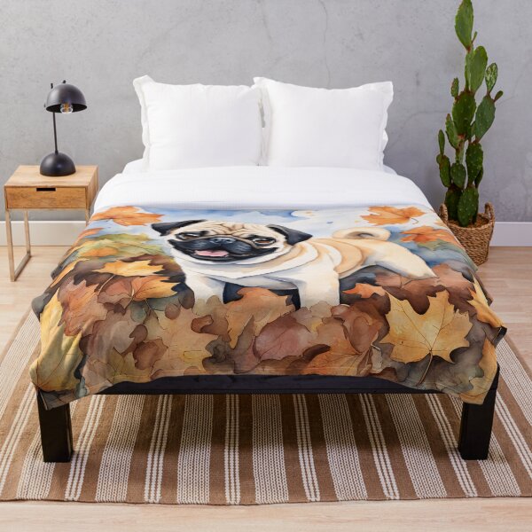 Item preview, Passion Painting: Pug’s Autumn Adventure designed and sold by ArtsyInventor.