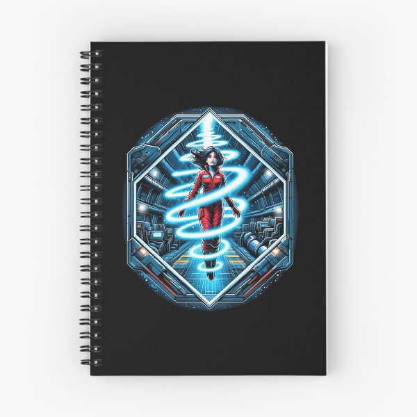 Item preview, Space Traveler Enveloped by Blue Light - Sci-fi designed and sold by Fenay Designs.