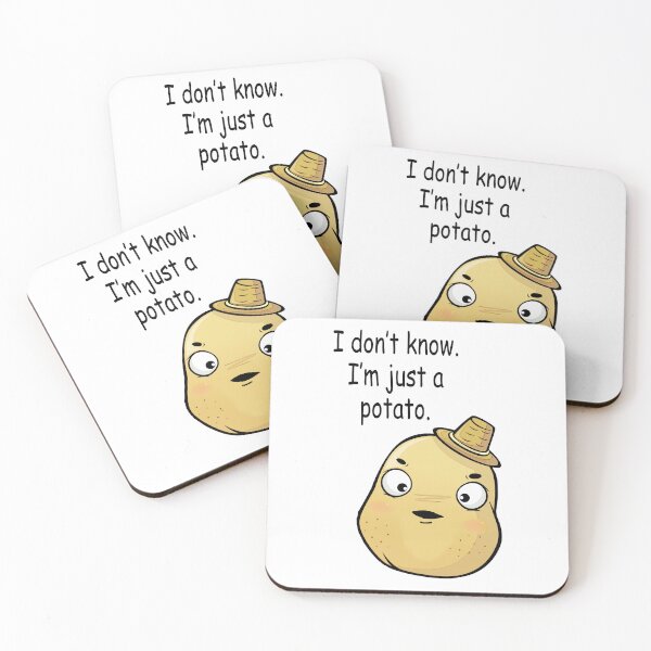 Item preview, I Don't Know. I'm Just A Potato. designed and sold by Angry Swan Designs.