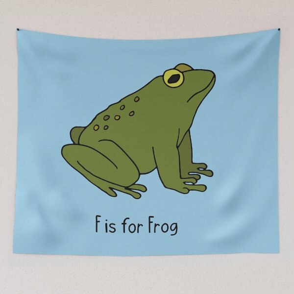Item preview, F is for Frog designed and sold by kindredkrafters.
