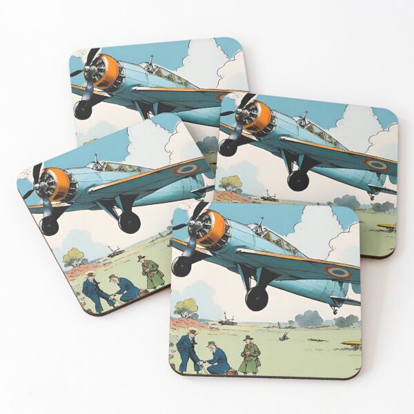 Item preview, Wings of Nostalgia: Retro Plane Soaring Over Working Fields designed and sold by GrizzlyCollective.