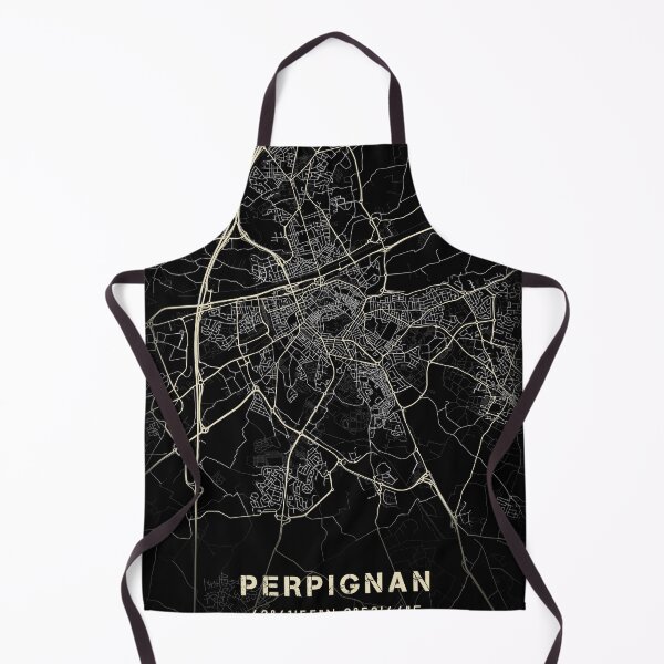 Item preview, Map of Perpignan Black and white designed and sold by Jerhus.