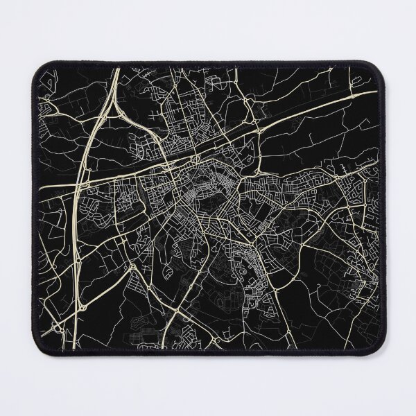 Item preview, Map of Perpignan Black and white designed and sold by Jerhus.
