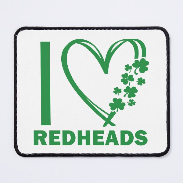 Item preview, I love Readheads - clover green heart design designed and sold by EmeraldeaArt.