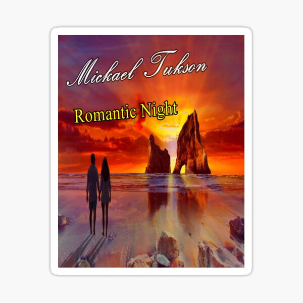 Romantic Night vertical Sticker