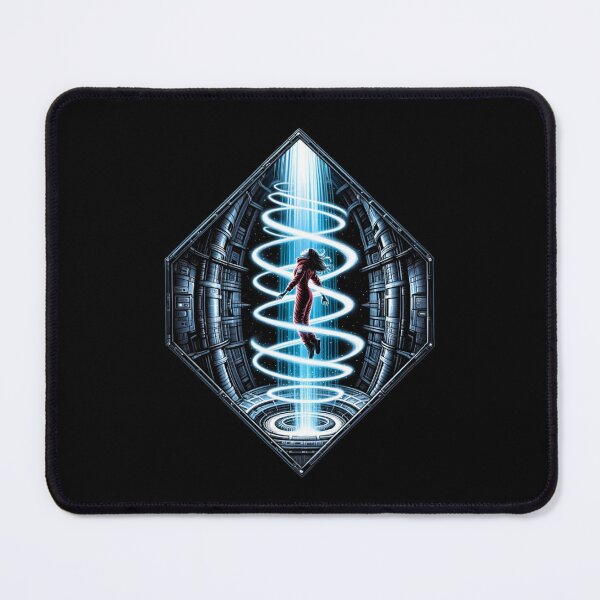 Item preview, Cosmic Traveler Ascending Through a Vortex of Light - Sci-fi designed and sold by Fenay Designs.
