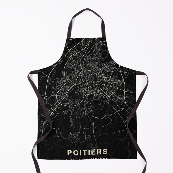Item preview, Map of Poitiers Black and white designed and sold by Jerhus.