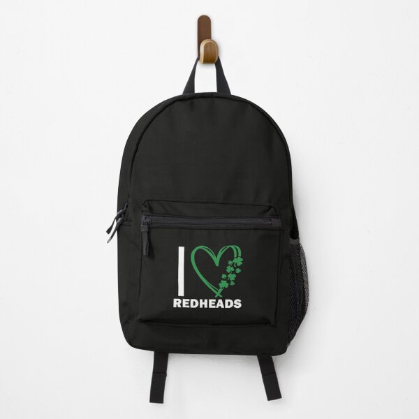 Item preview, I love Readheads - clover green-white heart design designed and sold by EmeraldeaArt.