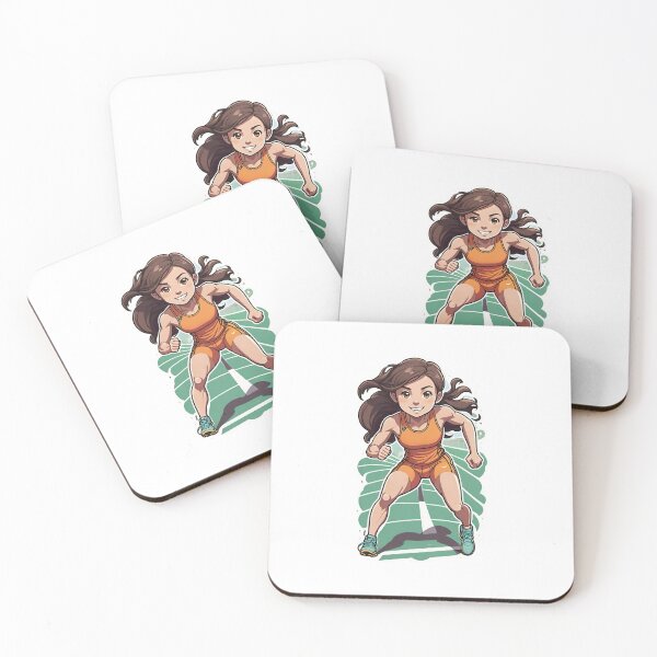 Item preview, Cute Athletic Hurdler Sticker Style designed and sold by Toonlympics.