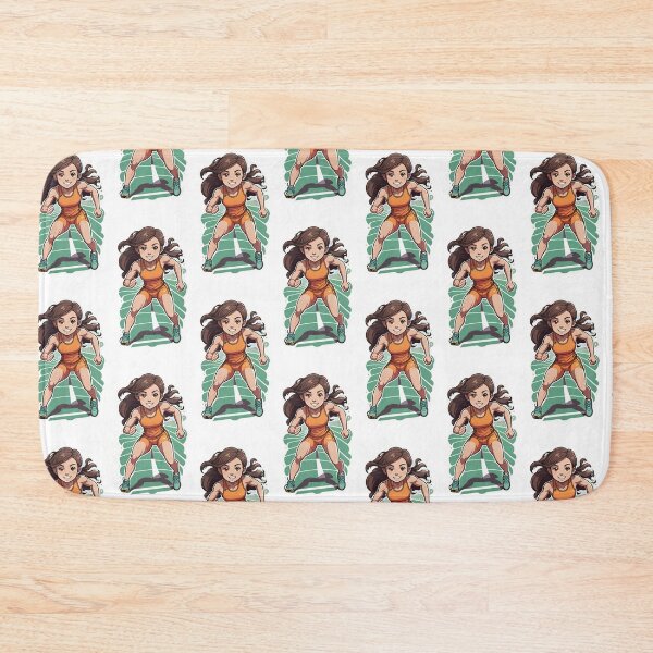 Item preview, Cute Athletic Hurdler Sticker Style designed and sold by Toonlympics.