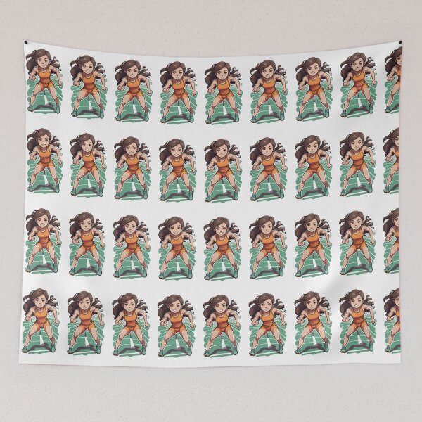 Item preview, Cute Athletic Hurdler Sticker Style designed and sold by Toonlympics.