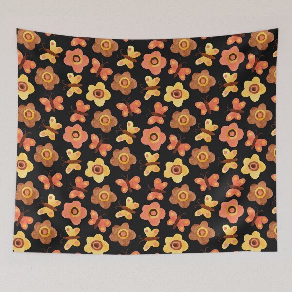 Item preview, Flower & Butterfly  ; Bohemian Pattern designed and sold by PatternInArt.