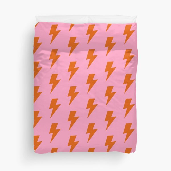 Item preview, Burnt Orange Lightning on Pink designed and sold by OneThreeSix.