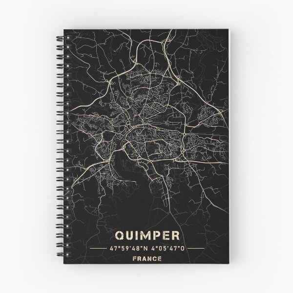 Item preview, Map of Quimper Black and white designed and sold by Jerhus.