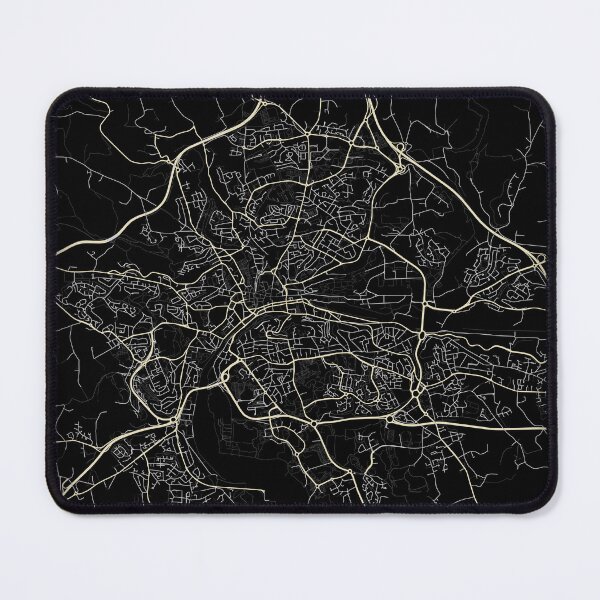 Item preview, Map of Quimper Black and white designed and sold by Jerhus.