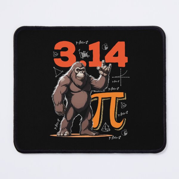 Item preview, Funny Bigfoot Happy Pi Day Rock On Pi Symbol For Math Lovers designed and sold by GravitiTees.