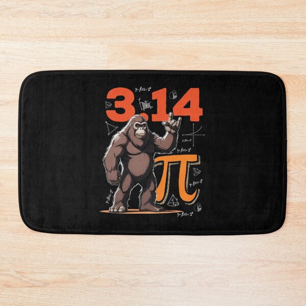 Item preview, Funny Bigfoot Happy Pi Day Rock On Pi Symbol For Math Lovers designed and sold by GravitiTees.