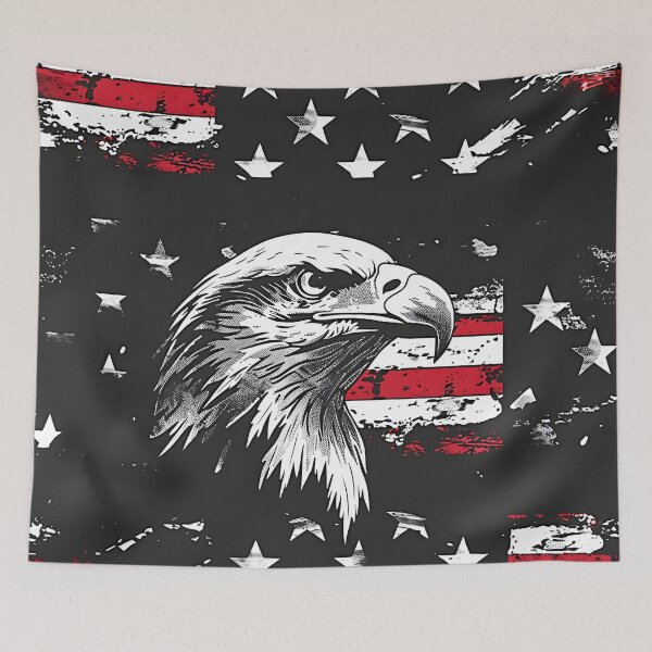 Item preview, Tiled Patriotic Bald Eagle Bust  designed and sold by dcrc.