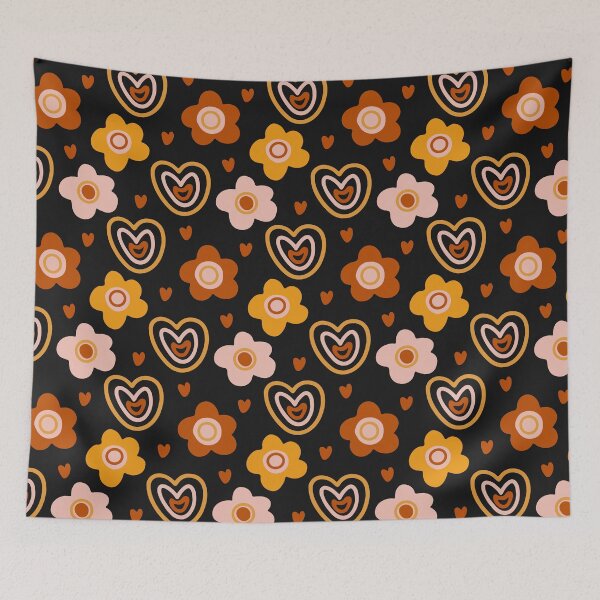 Item preview, Hearts & Flower ; Bohemian Pattern designed and sold by PatternInArt.
