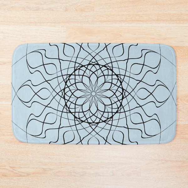 Item preview, Black spirograph mandala of faith designed and sold by CutieBlue.