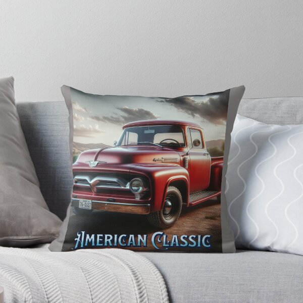 Item preview, Camioneta roja clásica americana designed and sold by TboneTreasures.