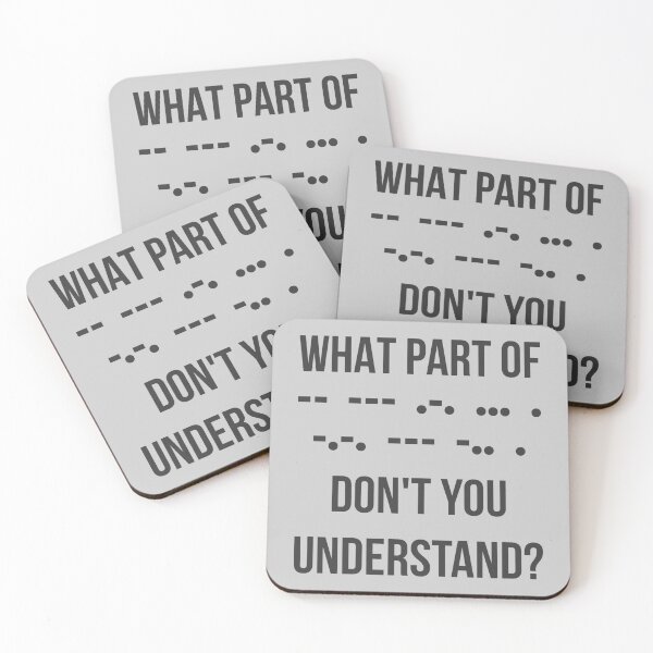 Item preview, What Part Of Morse Code Don't You Understand? I designed and sold by Lemon Pepper.