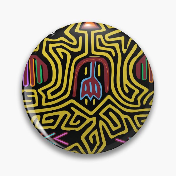 Item preview, yellow mola from panama and colombia, mola de san blas, indigenous designed and sold by Melquidedec.