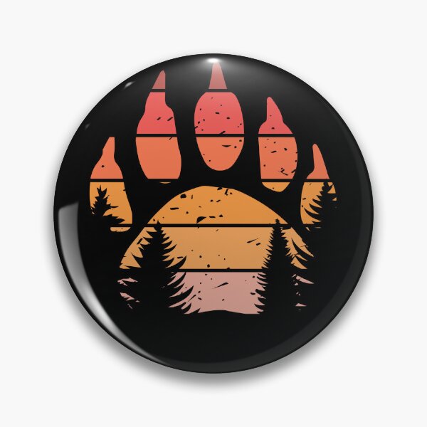 Item preview, Bear Claw - Forest Retro Sunset designed and sold by Guess4best.