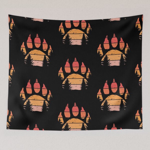 Item preview, Bear Claw - Forest Retro Sunset designed and sold by Guess4best.
