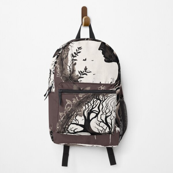 Item preview, Uprooted Down Tree Shaped Woman's Face with Birds designed and sold by Vilemo.
