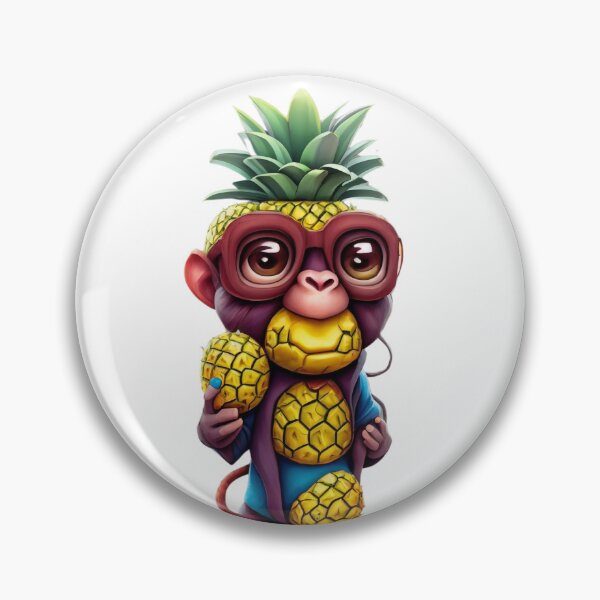 Item preview, pineapple monkey designed and sold by misbahsiro.