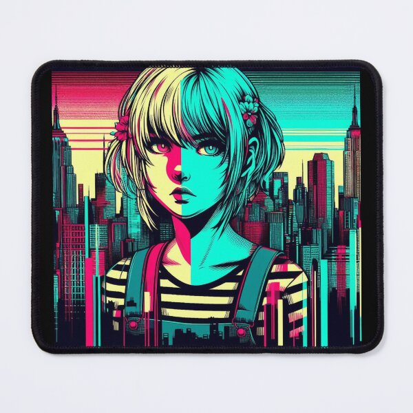 Item preview, "Neon Glitch Goddess1.0 : Unleash Your Futuristic Style!" designed and sold by Cocodino ⭐⭐⭐⭐⭐.