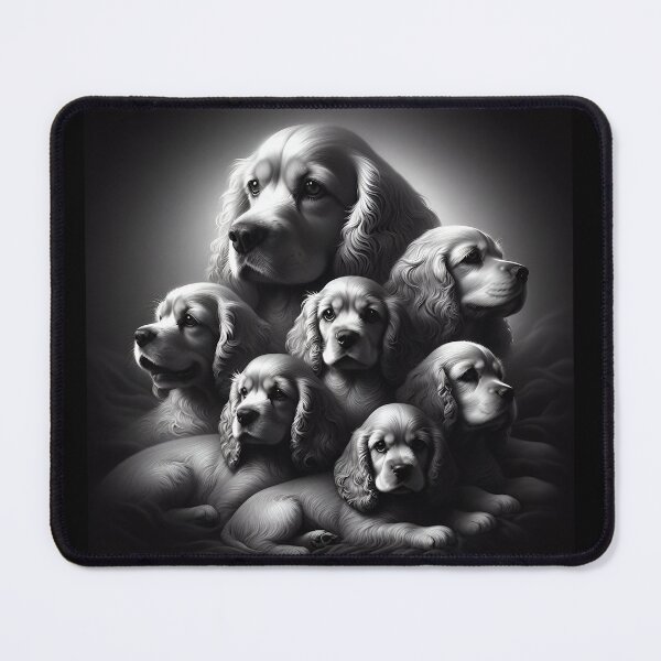 Item preview, Expressive Cocker Spaniel Portraiture designed and sold by PawspectCreate.