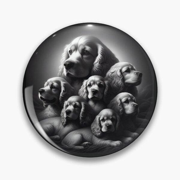 Item preview, Expressive Cocker Spaniel Portraiture designed and sold by PawspectCreate.