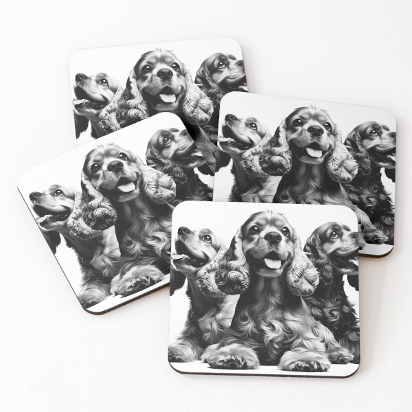 Item preview, Cocker Spaniel Elegance in Monochrome designed and sold by PawspectCreate.