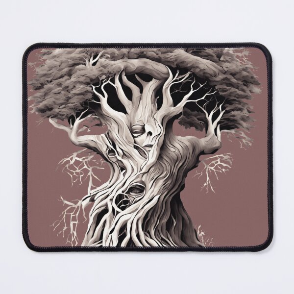 Item preview, Uprooted Mysterious Ancient Tree with Skull-Like Face and Long Roots designed and sold by Vilemo.