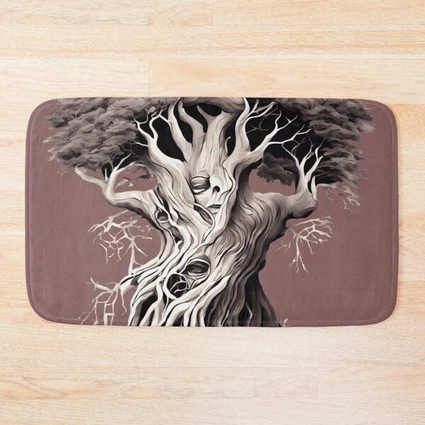 Item preview, Uprooted Mysterious Ancient Tree with Skull-Like Face and Long Roots designed and sold by Vilemo.