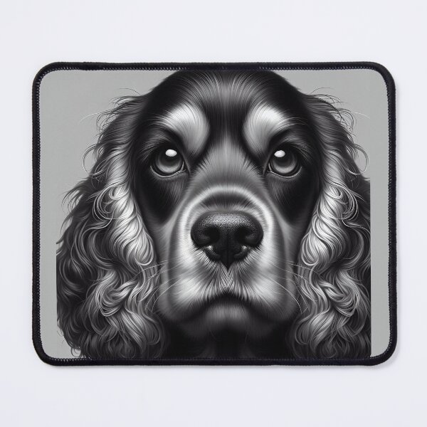 Item preview, Cocker Spaniel Marvel in Monochrome designed and sold by PawspectCreate.