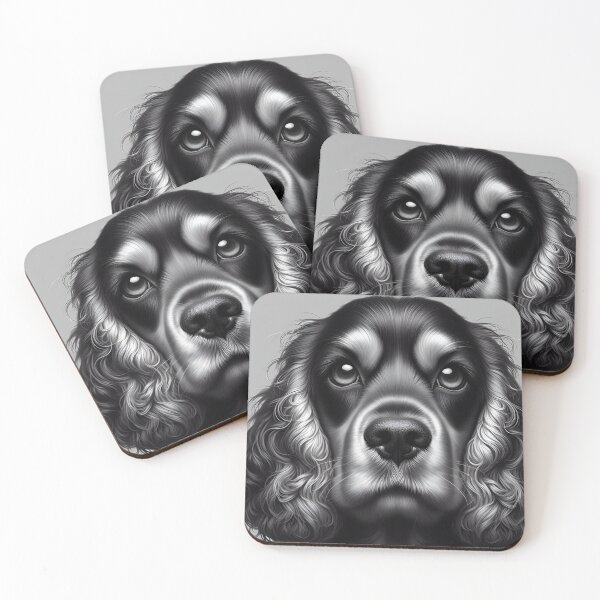 Item preview, Cocker Spaniel Marvel in Monochrome designed and sold by PawspectCreate.