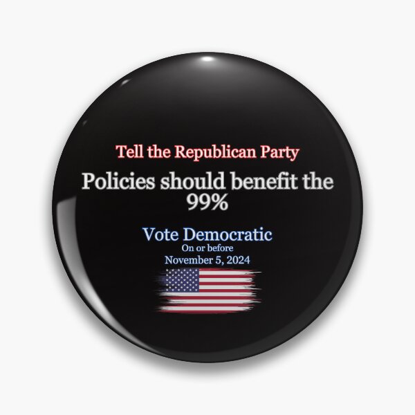 Item preview, Policies Should Benefit the 99% - 2024 Election Design designed and sold by CoolUniqueNovel.