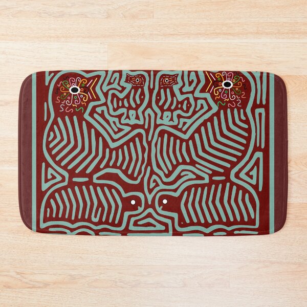 Item preview, two birds singing, mola panama design illustration designed and sold by Melquidedec.