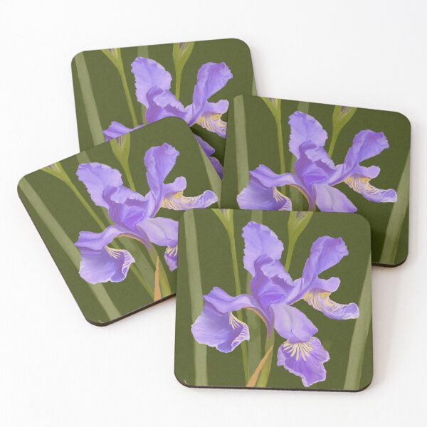 Item preview, purple iris digital painting for charity designed and sold by JayTCee.