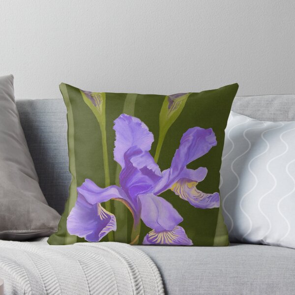 Aperçu de l'œuvre peinture numérique d'iris violet pour une œuvre caritative créée et vendue par JayTCee.