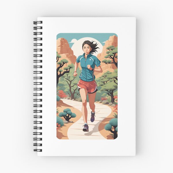 Item preview, Brave Woman Running to some Desert Forest Garden designed and sold by Toonlympics.