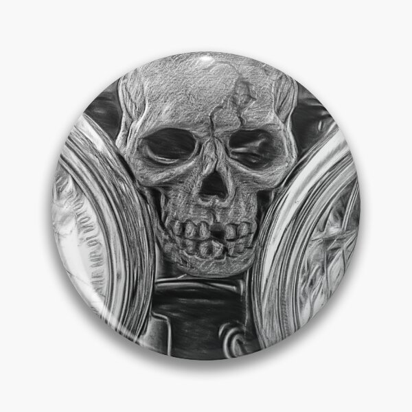 Item preview, Black and white Harley Skull designed and sold by andalaimaging.